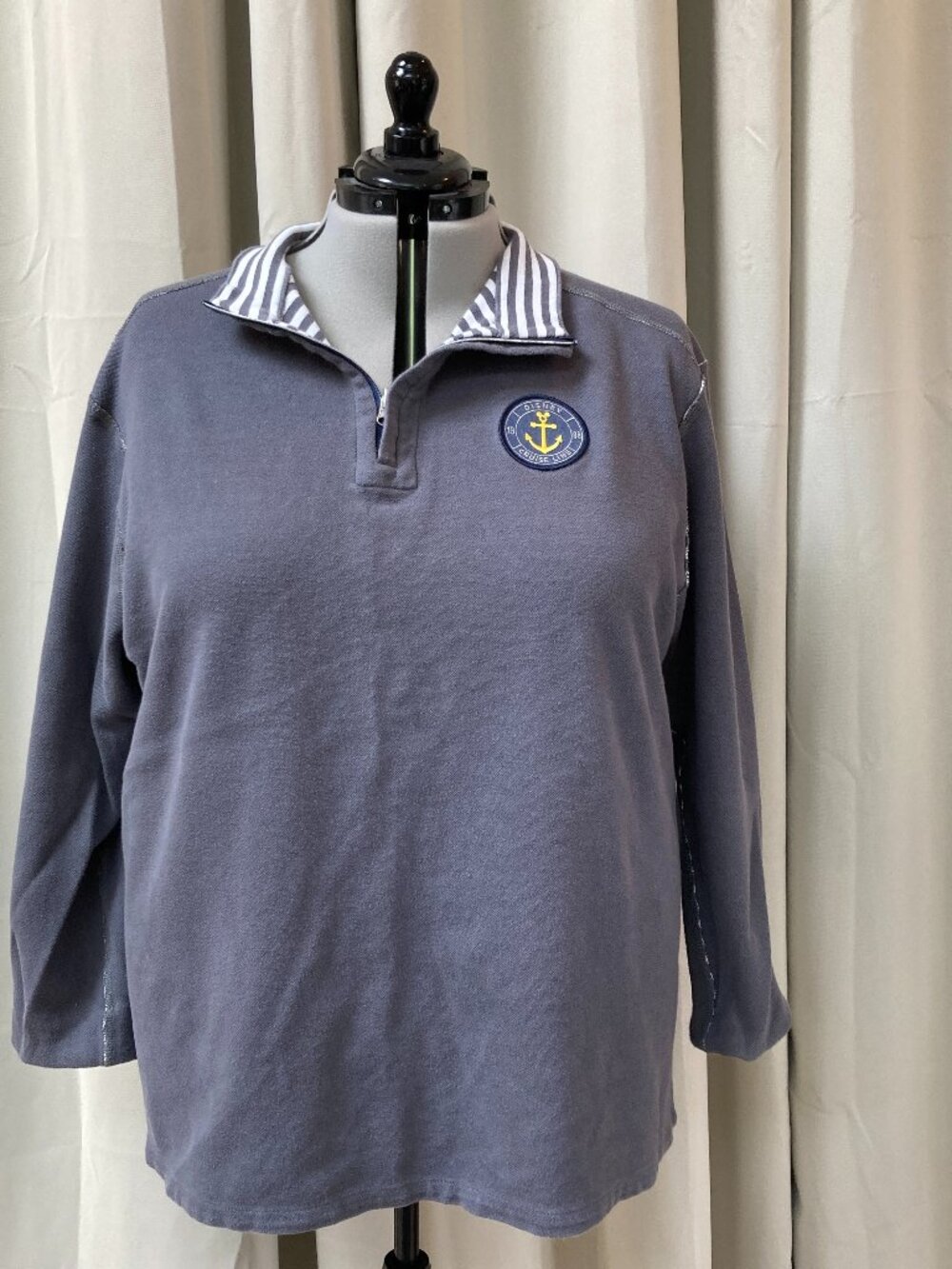 Exclusive Disney Cruise Line 1/4 Zip Reversible Pullover 3X